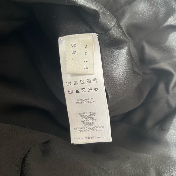 Victoria Beckham Single Shoulder Ruffle Black Dress - Perfect Christmas LBD - Picture 7 of 7